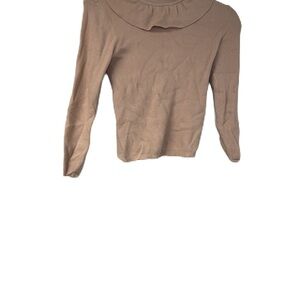 Lilou Girls 8 Elegant Pink Sweater with Ruffle Detail